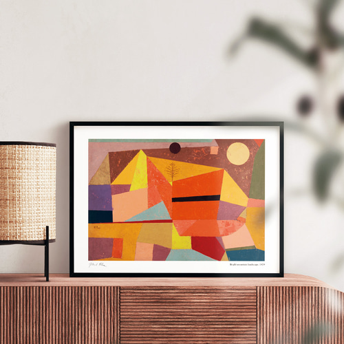 パウル・クレー Bright mountain landscape アートポスター 名画 絵画