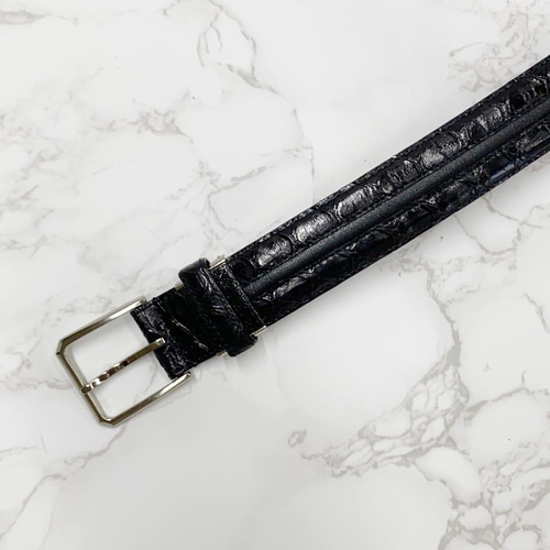 日本製 センザンコウ 穿山甲 牛革 コンビ 上質 ベルト エキゾチック