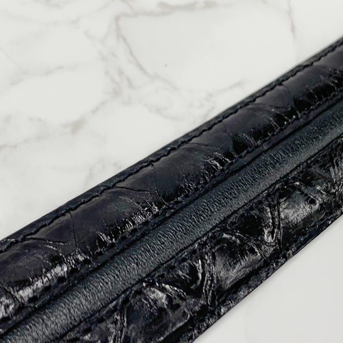 日本製 センザンコウ 穿山甲 牛革 コンビ 上質 ベルト エキゾチック