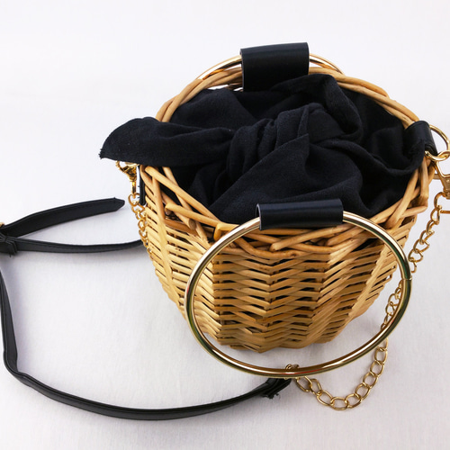 在庫一掃セール】超特価 バケツ型かごバッグ 筒形かごバッグ レディス