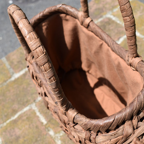 山葡萄籠バッグ | 太め乱れ編み | (約)最大幅32cm×奥行12cm×中央部高さ