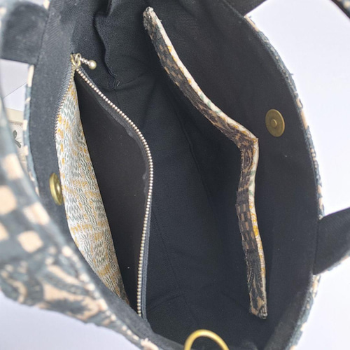 SALE ミナペルホネン forest tile ベージュ 2wayパニーニ風 ショルダー