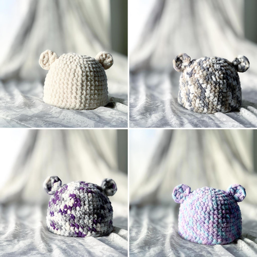 ふわもこ クマちゃん帽子 ベージュMIX 帽子(ベビー・キッズ) ゆきの