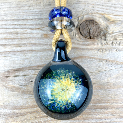 Fume Dot Glass Implosion ボロシリケイトガラスペンダント WITF40