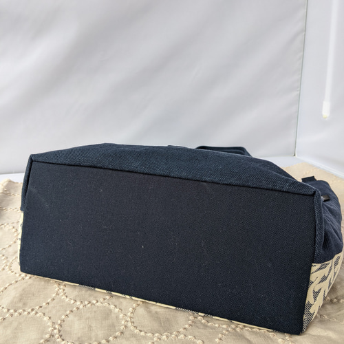 ミナペルホネン・メッツァネイビーBag【metsa/navy】2wayトートバッグ