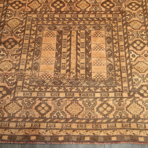 色枯れの美 アンティーク アフガニスタン トライバルラグ 手織り絨毯