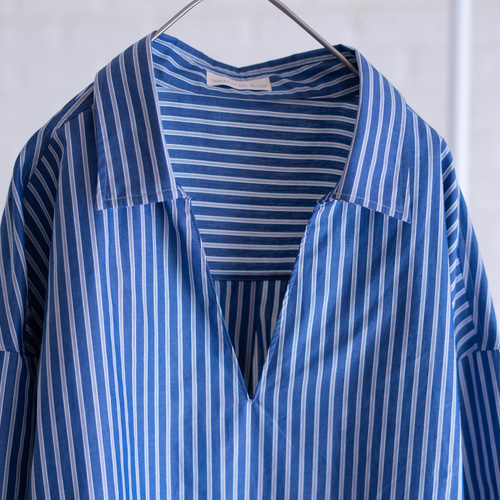 かぶるだけでうなじ美人 抜き襟がキマる！ 上品なこなれシャツ 播州織