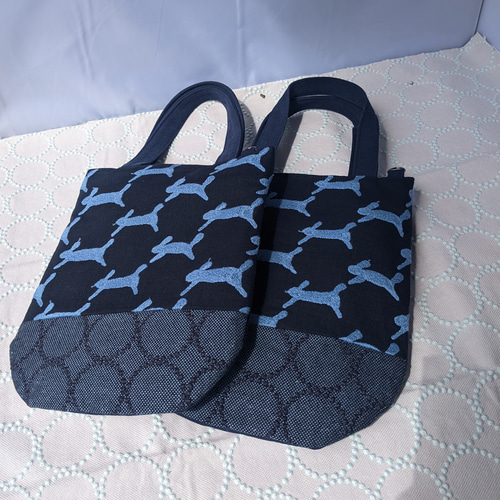 春色ミナペルホネントート【runrunrun/nevy】ランランランネイビー