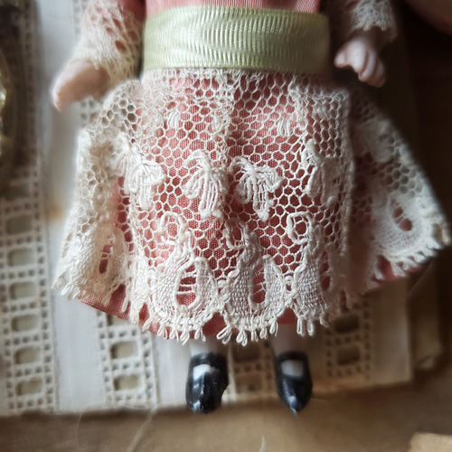 ドイツアンティーク ビスクドール ミニョネット10cm その他人形 Mon