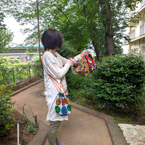 在庫セール❤️ボルガバスケット グリーン かごバッグ フルーツ