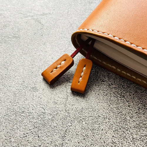 手縫】高橋手帳A5No.963用キャメル色着せ替え本革カバー（バタフライ