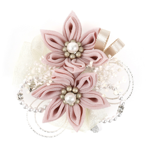 つまみ細工 アクセサリー 髪飾り コサージュ ブローチ 入学 卒業