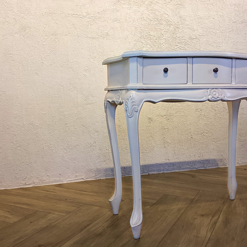 訳ありな逸品】英国アンティーク調 ロココ調 コンソールテーブル 猫足