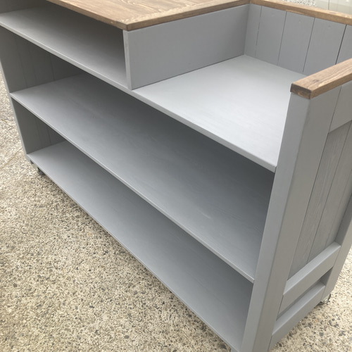 受注製作］キャスター付き☆グレー＆ダーク【凹み付450】受付