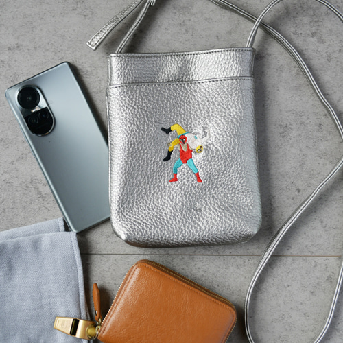 イエティ」刺繍 ミニバッグ ベルト調整可能 ボディバッグ・ウエスト