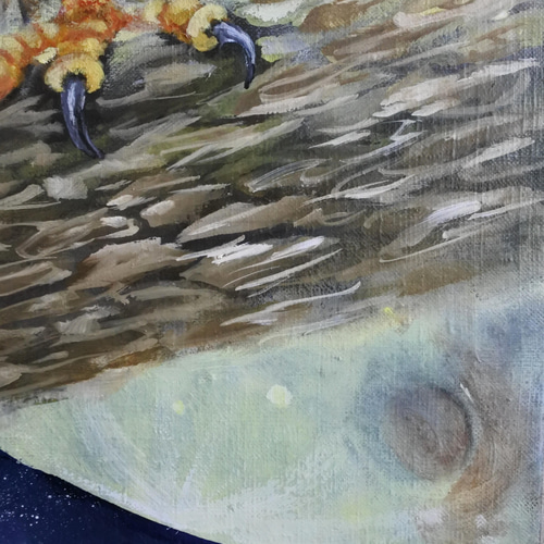 鷹の油絵F10号原画”Fly to the universe” 絵画 mimoza 通販 17957162