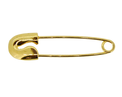 アクセサリパーツ 金具 ブローチピン 安全ピンタイプ 50mm ネジ式
