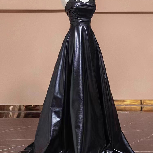 細見えシ 黒 ベアトップ カラードレス 高級感シアーな美しさ お色直し