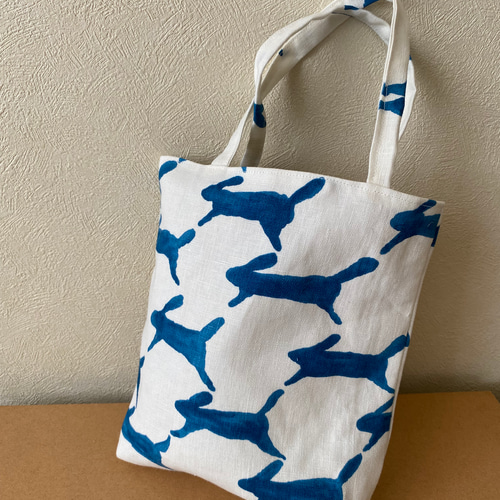 ミナペルホネン run run runで作ったミニトートバック トートバッグ