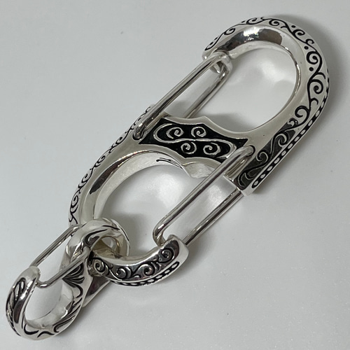 arabesque hook》カラビナ・キーホルダー｜silver925・アラベスク