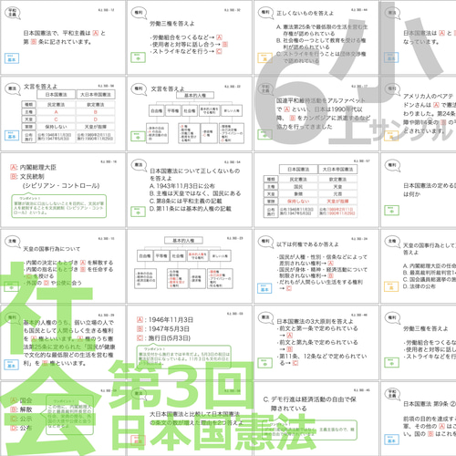 中学受験【6年上 社会・理科全セット1-17回】暗記カード 予習シリーズ