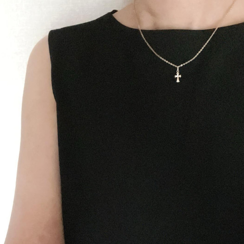 K18 18K クロス クロストップ ネックレス 十字架 18KYG ゴールド