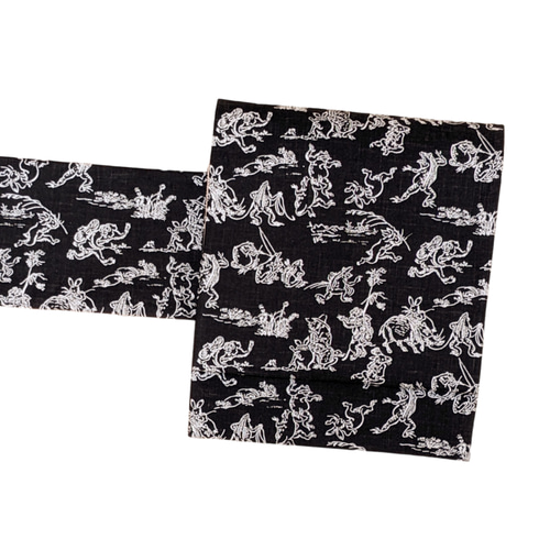 ファブリック名古屋帯【鳥獣戯画】 和装小物（帯・半襟） 寿々女キモノ