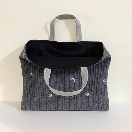 送料無料》 ヌビ 入園入学準備セット ダークグレー レッスンバッグ