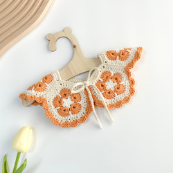 受注制作⌇手編みのつけ襟スタイˊ˗ スタイ・よだれかけ koguma crochet