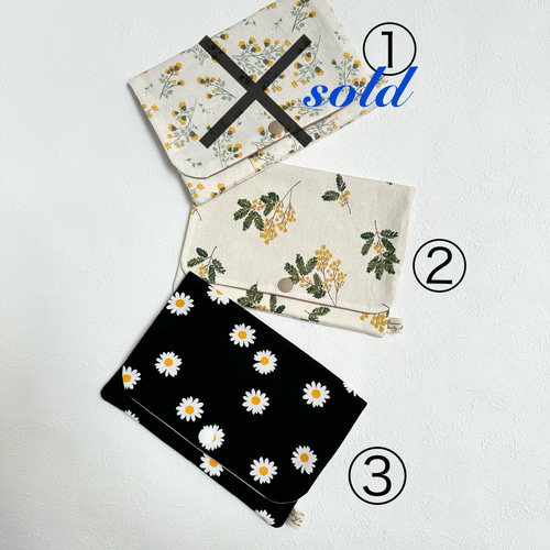 母子手帳ケース•通帳ケース•お薬手帳ケース【花柄3種】 母子手帳ケース