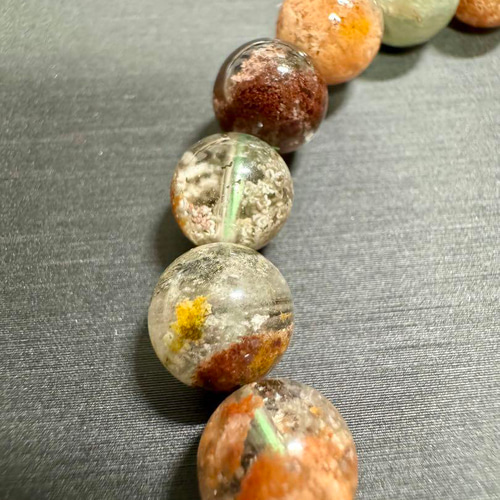 四季ガーデン 8.5mmアップ 天然石 ブレスレット ガーデンクォーツ