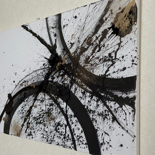 飛沫 -Shibuki- 】和風/禅/絵画/アート/抽象画/ニュアンス/モダン