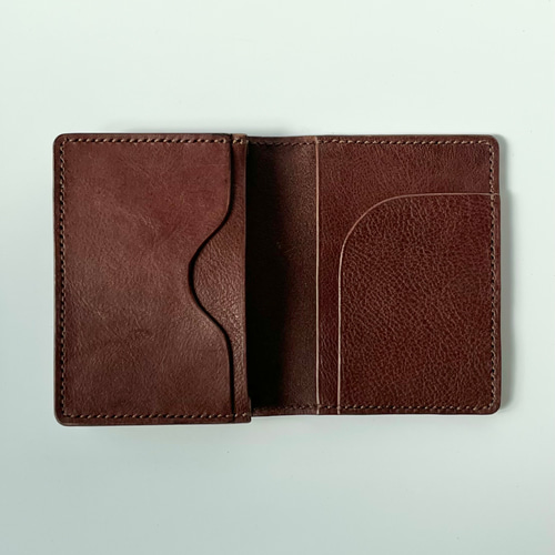 名刺入れ 名入れ可 本革 ブラウン シボ 茶色 レザー カードケース