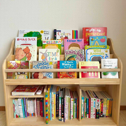 絵本棚 サイドウェーブ 本棚・絵本棚・マガジンラック Kei Crafted