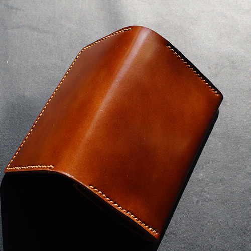 新喜皮革 コードバン名刺入れ カードケース ハンドメイド 手縫い