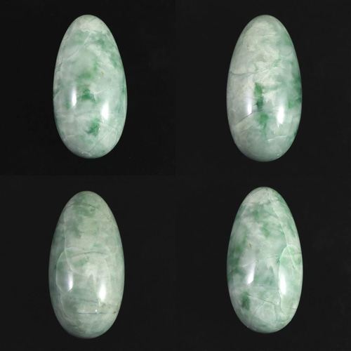 糸魚川翡翠 ヒスイ 緑 68mm エッグ 138.7g #67807 天然石 榎本通商