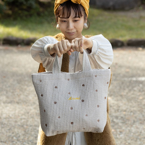 永楽堂 ヌビバッグ 大きめサイズ フリル マザーズバッグ ハンドメイド