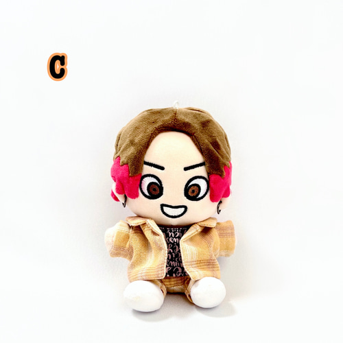 ∞ちびぬい］ジャケット+パンツset・チェック柄 ぬいぐるみ SHIKI