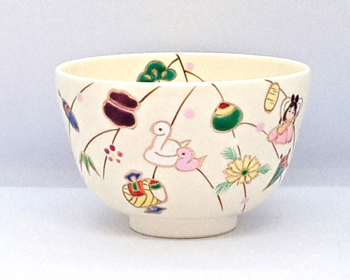 茶盌「もち花 干支・巳）」 京焼・清水焼 京都 伝統工芸品 清水焼 京焼