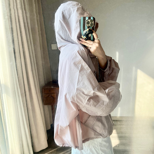 超早割】桜ピンク朝晩の羽織軽量撥水/速乾/紫外線対策UVカット/ライト