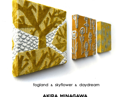 ミナペルホネン ファブリックパネル 3枚set fogland skyflower