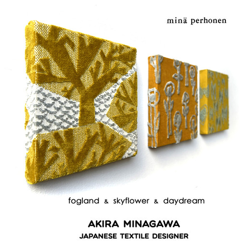 ミナペルホネン ファブリックパネル 3枚set fogland skyflower