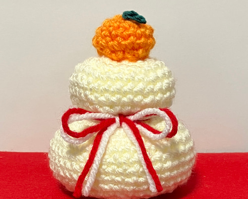 お正月♡鏡餅のお飾り♡編みぐるみ あみぐるみ そのちゃん 通販