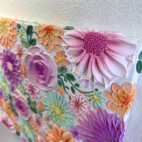 テクスチャーアート 絵画 アートパネル フラワーアート インテリア