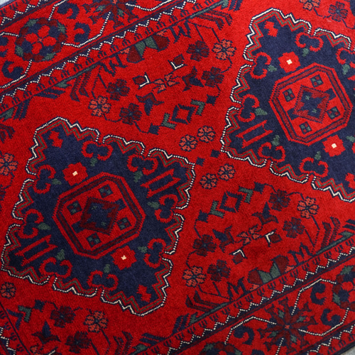 121×83cm【アフガニスタン手織り絨毯 カールモハメディ】ペルシャ絨毯