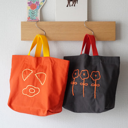 手持ち】刺繍 マチ付きトートバッグ トートバッグ UPPER TREE FACTORY