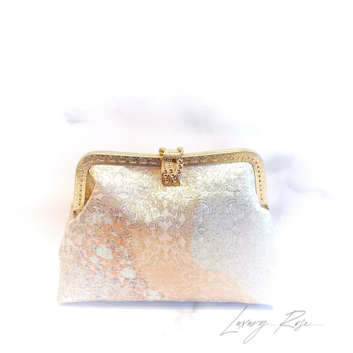 新作1点和洋融合！本佐賀錦上品な地模様煌びやかさ高級帯地バッグ