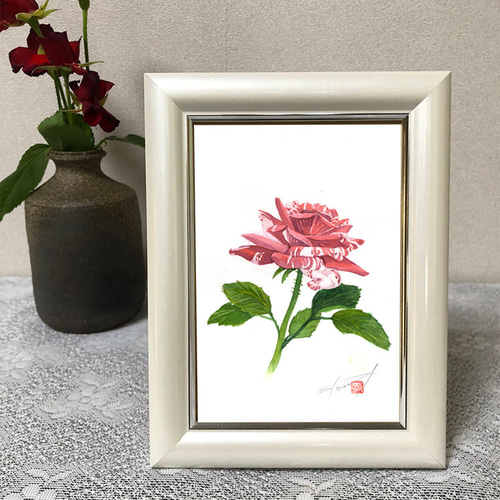 花の絵はがき3種セット「紫陽花・花満開・マーブルローズ」 ポスト