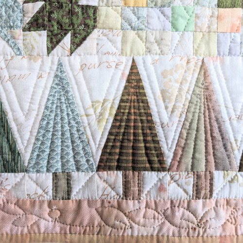 予約品☆四季の森☆秋のパッチワークキルトタペストリー タペストリー