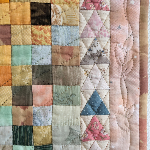 予約品☆四季の森☆秋のパッチワークキルトタペストリー タペストリー